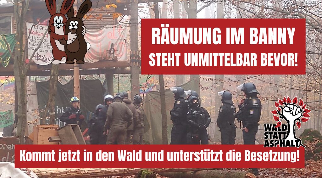 Räumung der Waldbesetzung im Langener Bannwald steht unmittelbar bevor