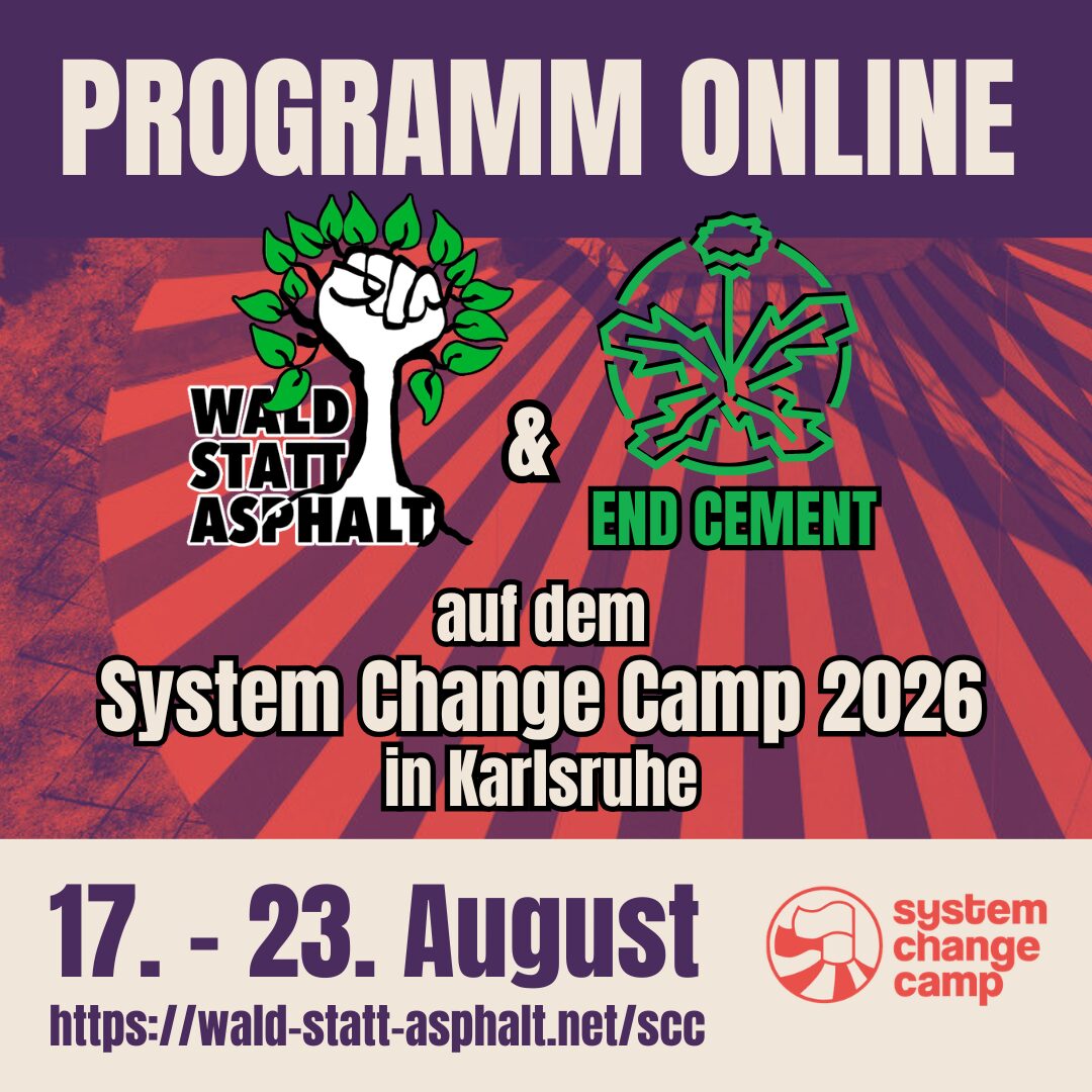 Wald statt Asphalt & End Cement auf dem System Change Camp 2026